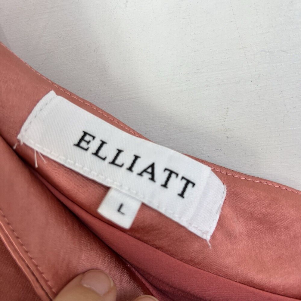 Elliatt One Shoulder Dress in Metallic Rose - Picture 5 of 12